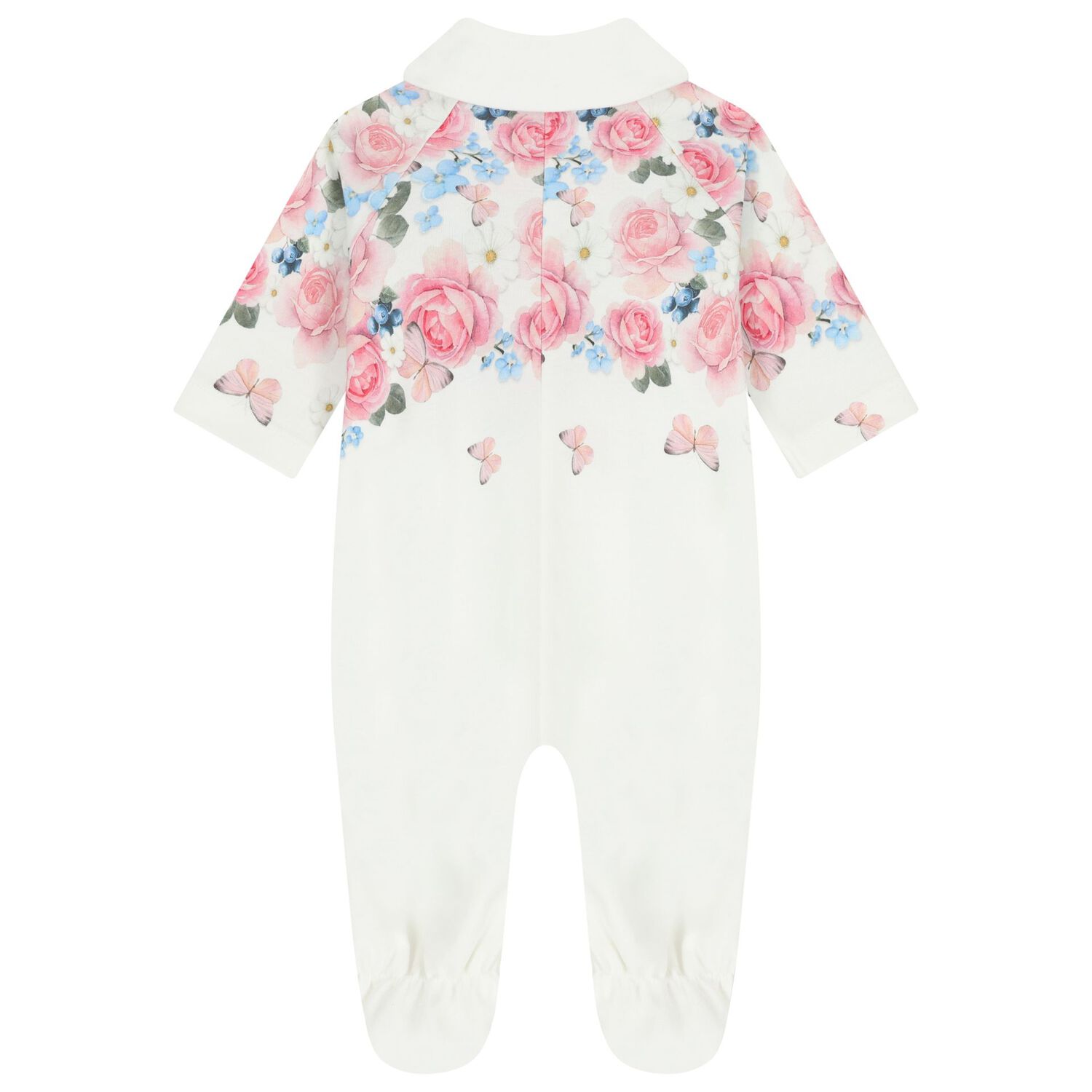 Baby Girls Ivory Logo Floral Babygrow Gift Set, 1, hi-res
