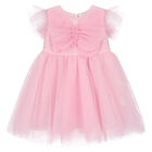Younger Girls Pink Tulle Dress, 1, hi-res