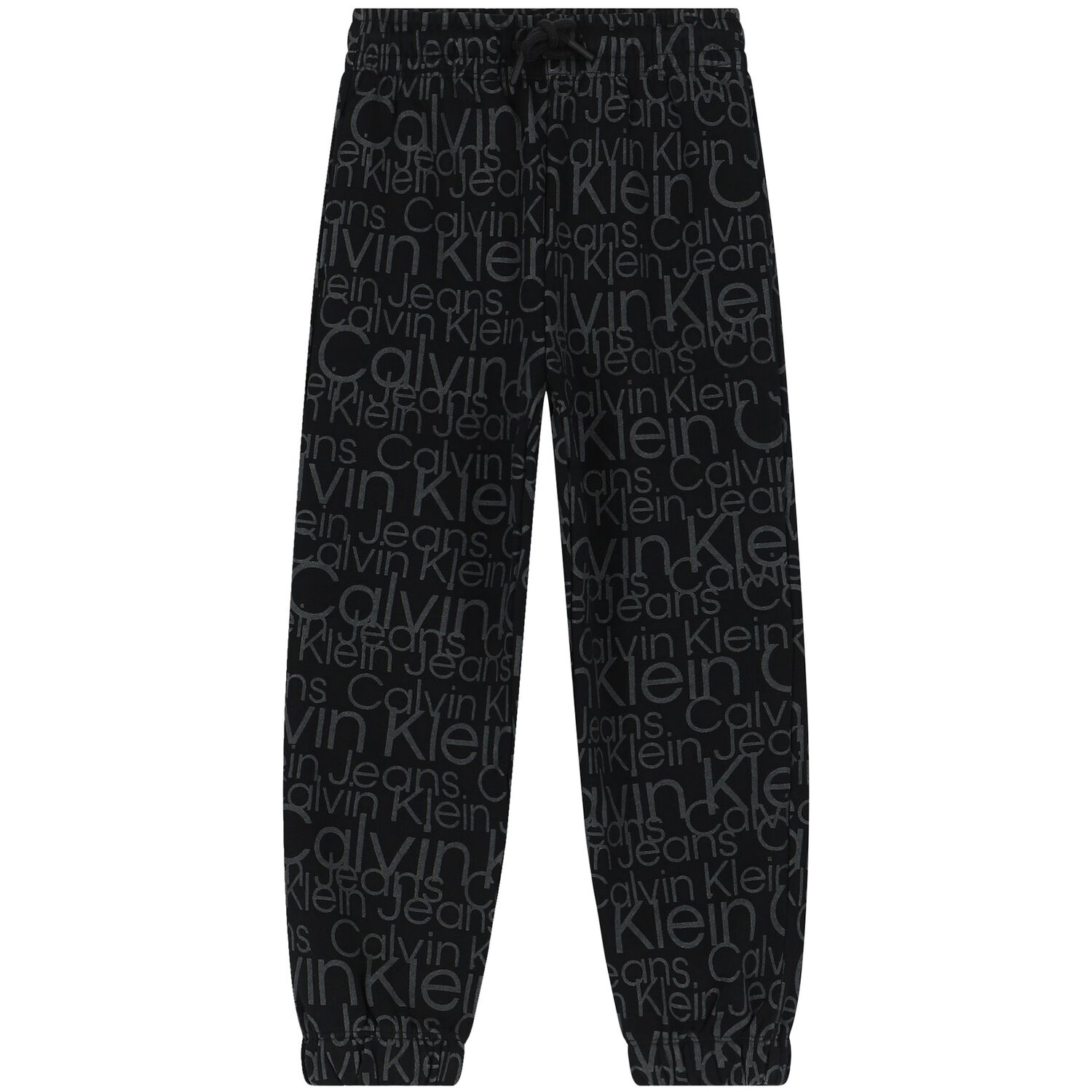 Boys Black Logo Joggers, 1, hi-res