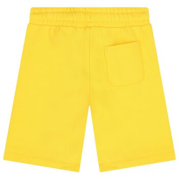 Boys Yellow Teddy Bear Logo Shorts