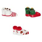Red & White Baby Socks ( 3-Pack ), 1, hi-res
