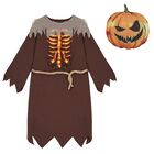Boys Brown Scary Pumpkin Halloween Costume, 1, hi-res