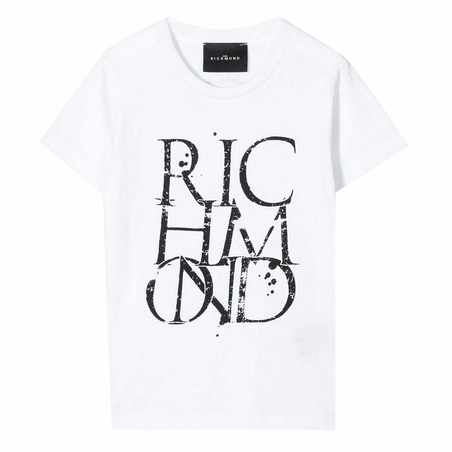 Boys White Logo T-Shirt, 1, hi-res
