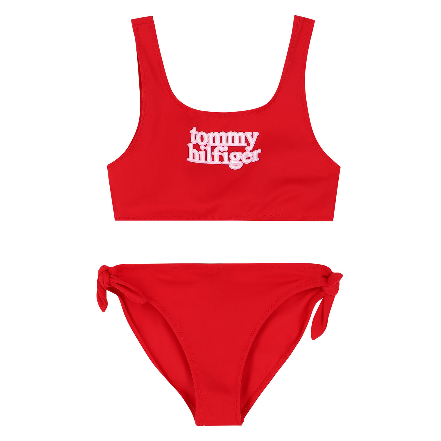Girls Red Logo Bikini, 1, hi-res