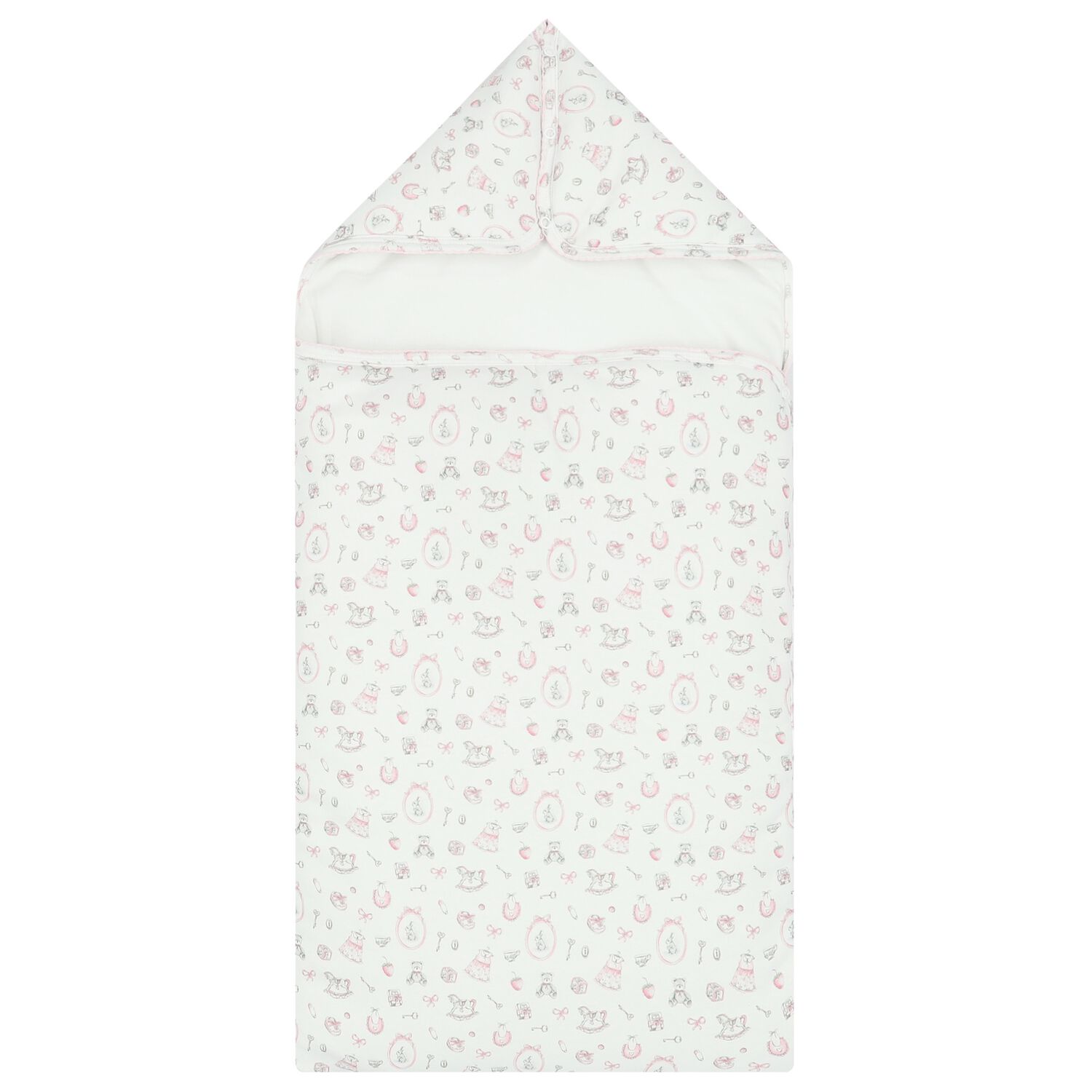 Baby Girls White & Pink Nest, 1, hi-res image number null