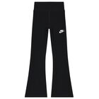 Girls Black Logo Leggings, 1, hi-res