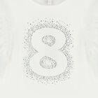 Girls White 8th Birthday T-Shirt, 17, hi-res