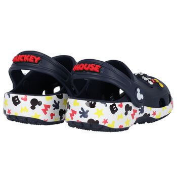 Navy Blue Mickey Mouse Classic Clogs Sandals