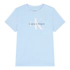 Baby Boys Blue Logo T-Shirt, 2, hi-res