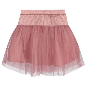 Girls Pink Tulle Skirt