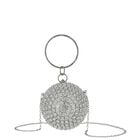 Girls Silver Crystal Handbag, 1, hi-res