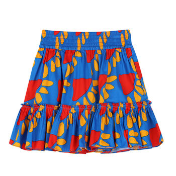Girls Blue, Yellow & Red Skirt