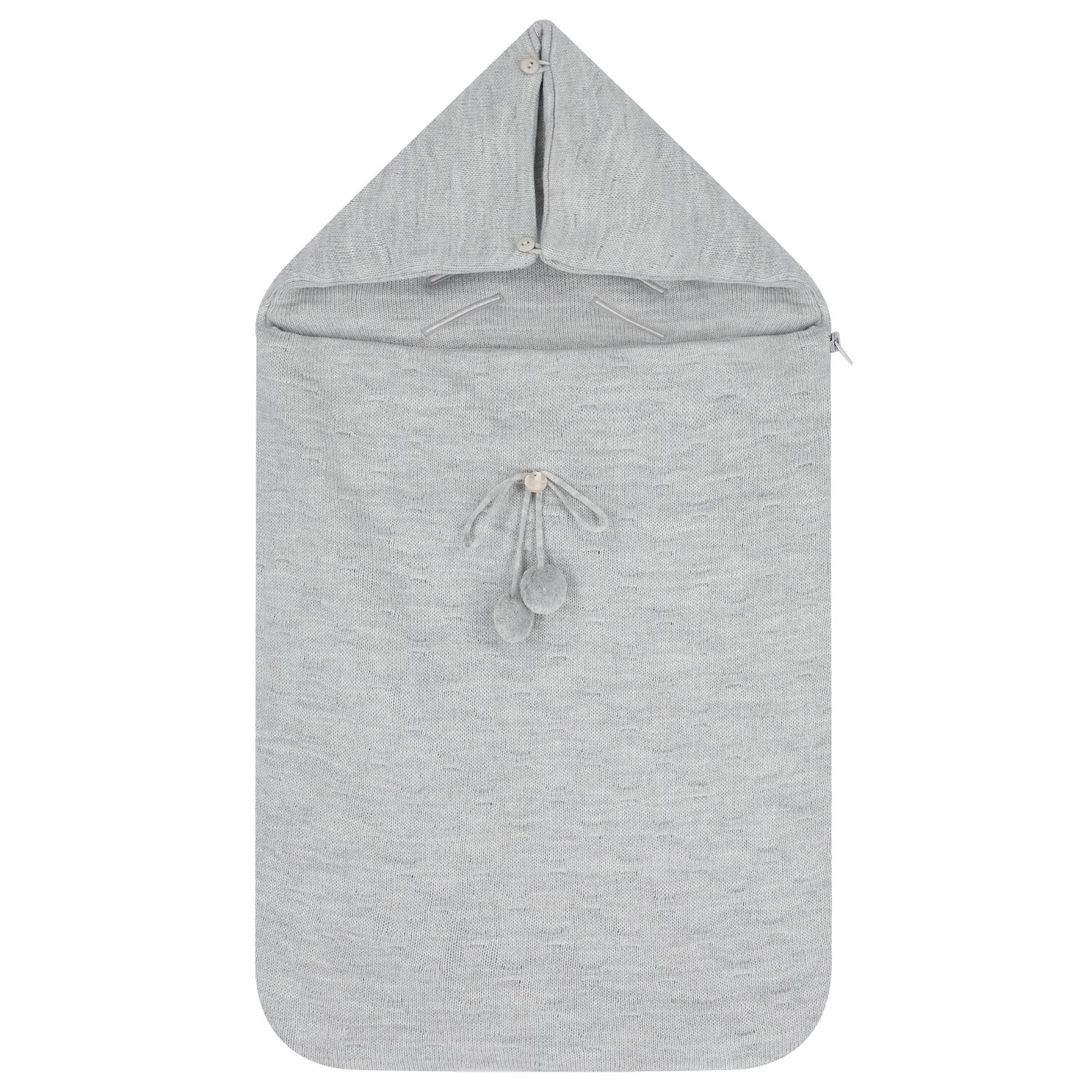 Grey Knit Baby Nest, 2, hi-res