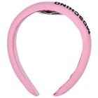 Girls Pink Logo Padded Headband, 1, hi-res