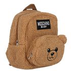 Beige Fleece Teddy Bear Backpack, 1, hi-res