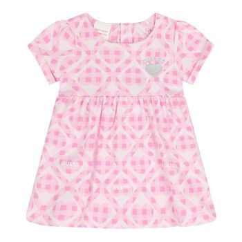 Baby Girls Pink Bodysuit Dress