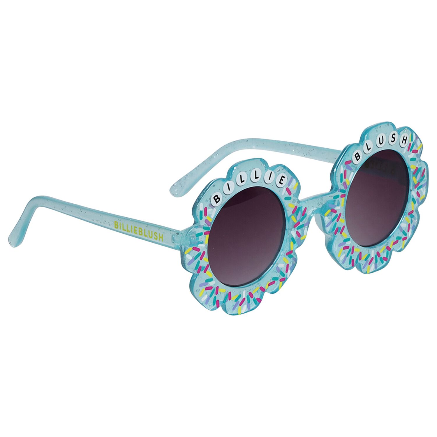 Girls Blue Logo Sunglasses, 2, hi-res