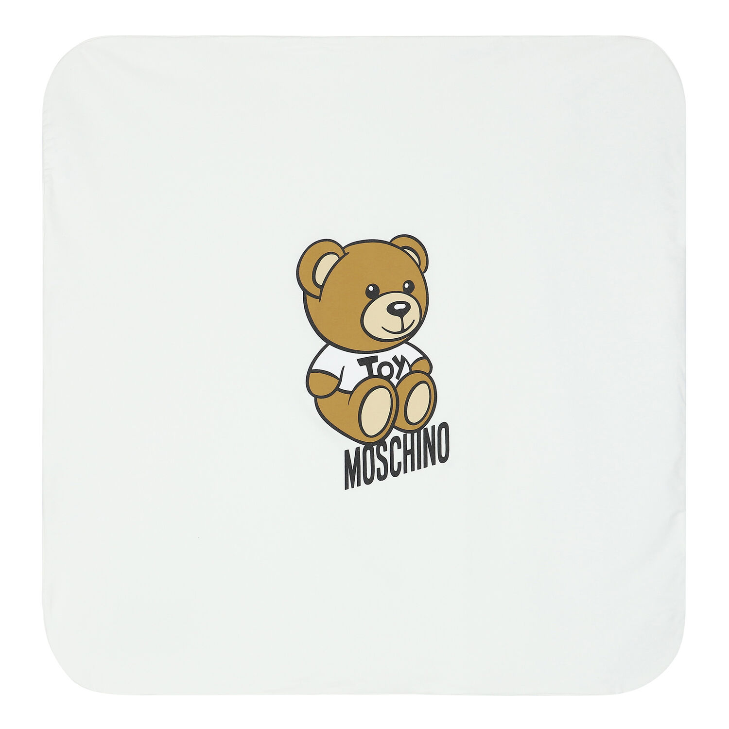 White Teddy Bear Logo Baby Blanket, 3, hi-res
