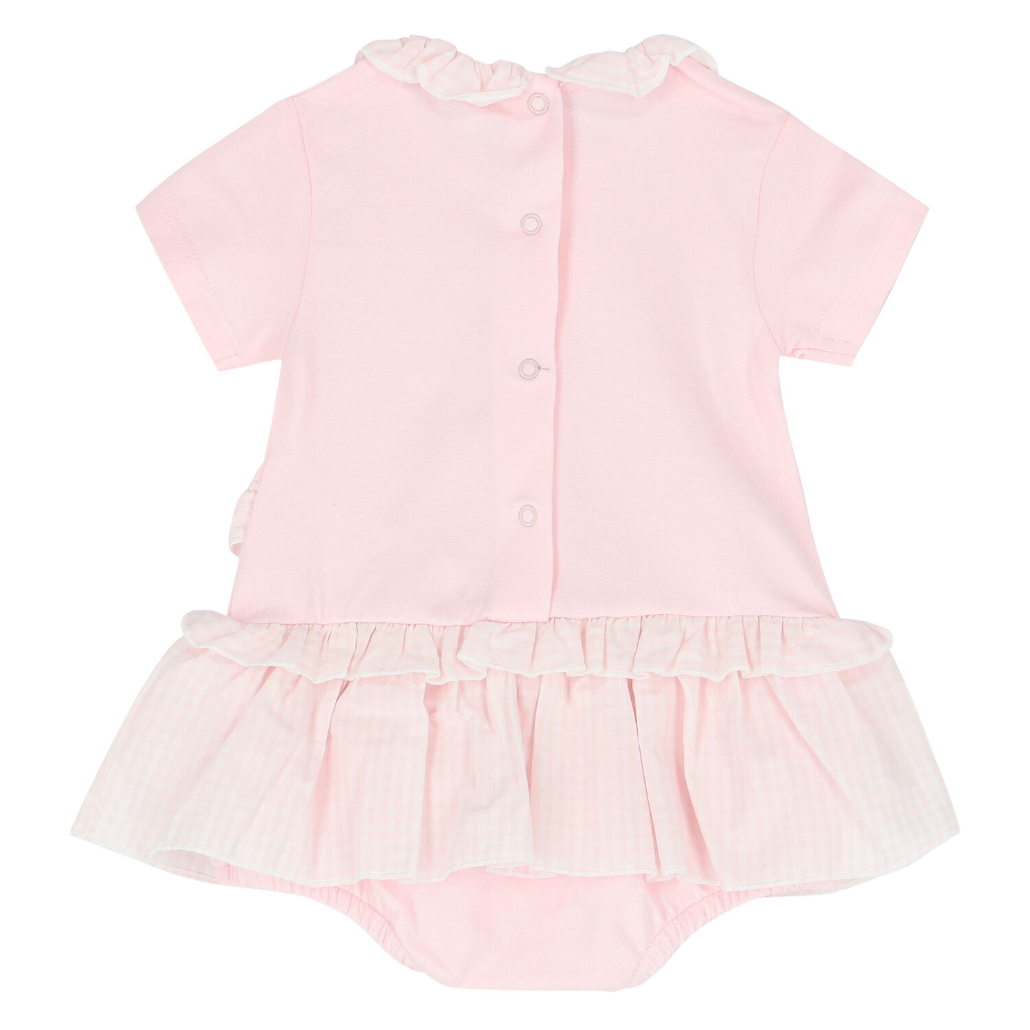 Baby Girls Pink Bunny Romper, 1, hi-res image number null