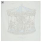 Baby Boys Ivory & Blue Carousel Swaddle Blanket, 1, hi-res