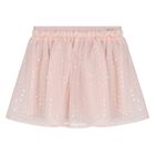 Younger Girls White & Pink Sequin Tulle Skirt Set, 1, hi-res