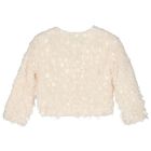 Girls Ivory Sequin & Fringe Cardigan, 1, hi-res
