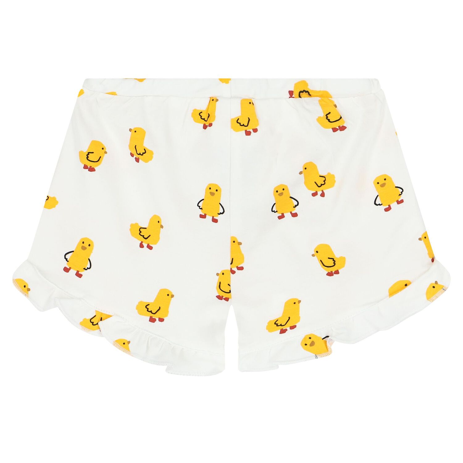 Baby Girls Yellow & White Shorts Set (4 Piece), 1, hi-res