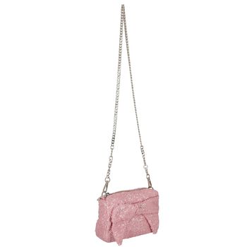 Girls Pink Sequin Bow Handbag ( 18cm ) 