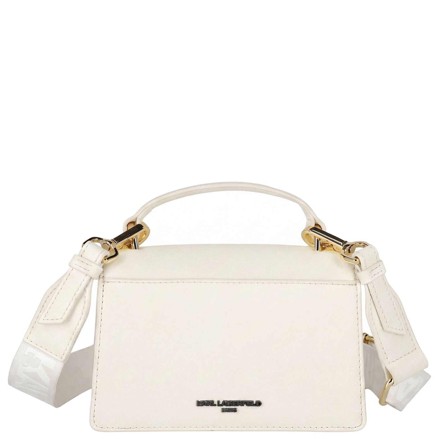 Girls White Logo Handbag, 1, hi-res