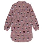 Girls White & Red Polo Bear Striped Shirt Dress, 1, hi-res