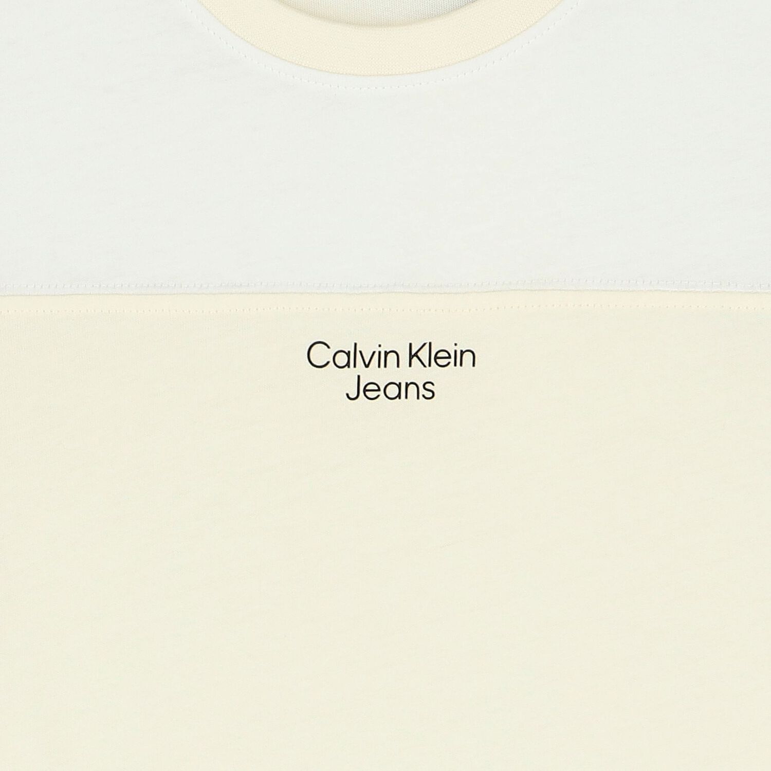 Boys White & Beige Logo T-Shirt, 2, hi-res