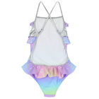 Girls Multi-Colored Clams Swimsuit, 1, hi-res