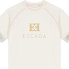Girls Ivory Logo T-Shirt, 1, hi-res