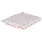 Baby Girls White & Pink Logo Blanket, 1, hi-res