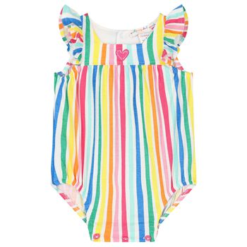 Baby Girls Striped Romper