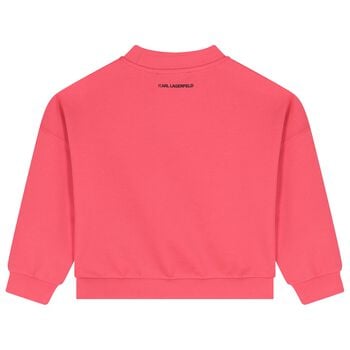 Girls Pink Logo Ikonik Logo Sweatshirt