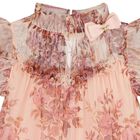 Girls Pink Floral Tulle Dress, 1, hi-res
