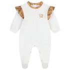 Baby Girls White & Beige Geo Map Gift Set, 2, hi-res