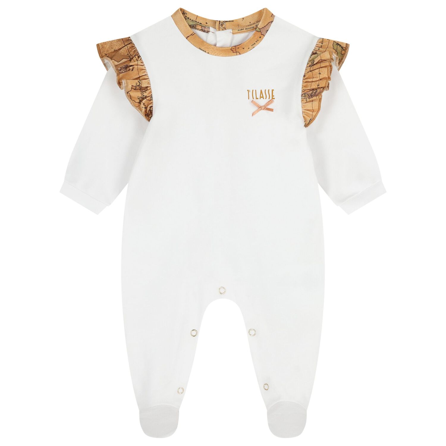 Baby Girls White & Beige Geo Map Gift Set, 2, hi-res