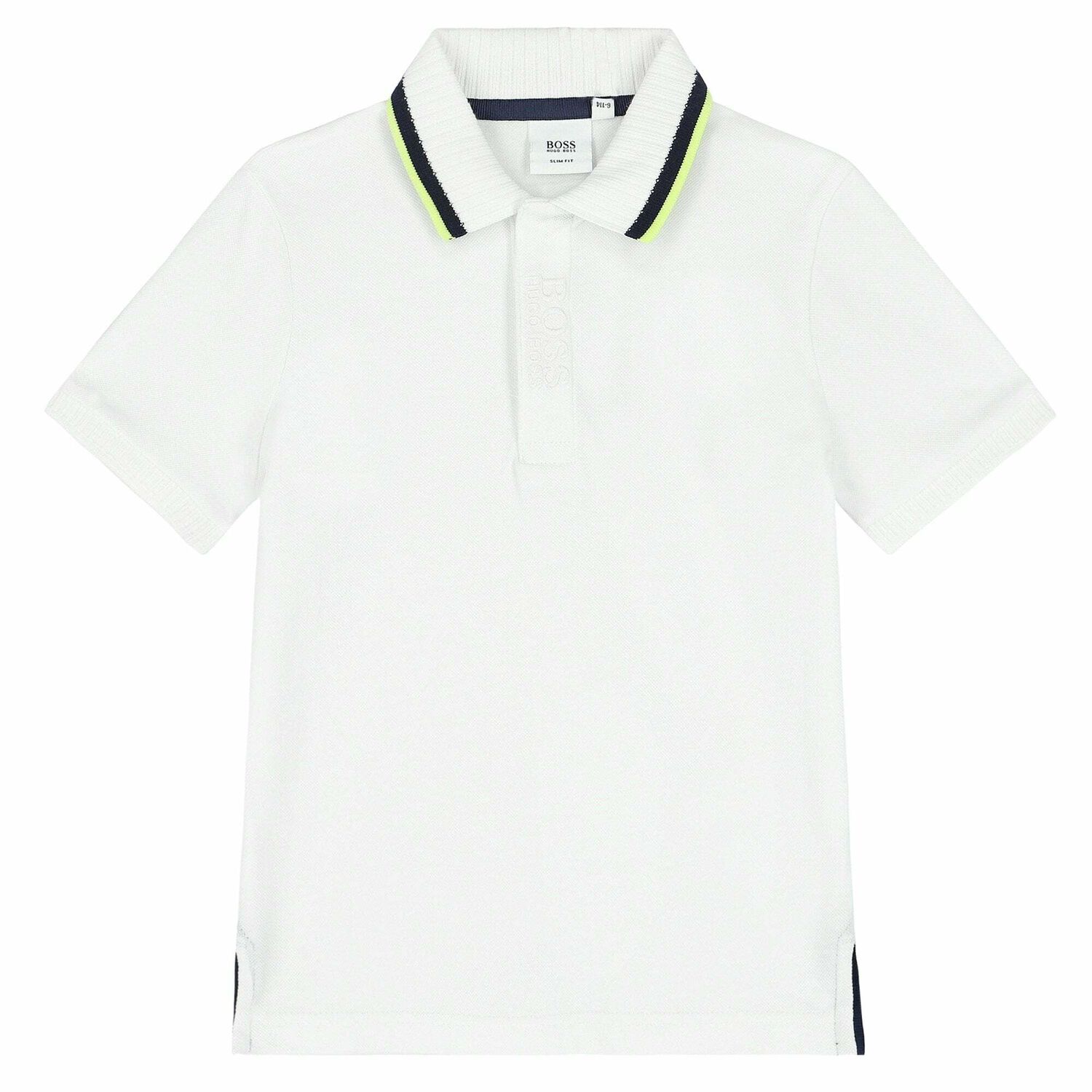 Boys Smart White Logo Polo Shirt, 1, hi-res image number null
