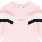 Younger Girls Pink Logo Dress, 1, hi-res