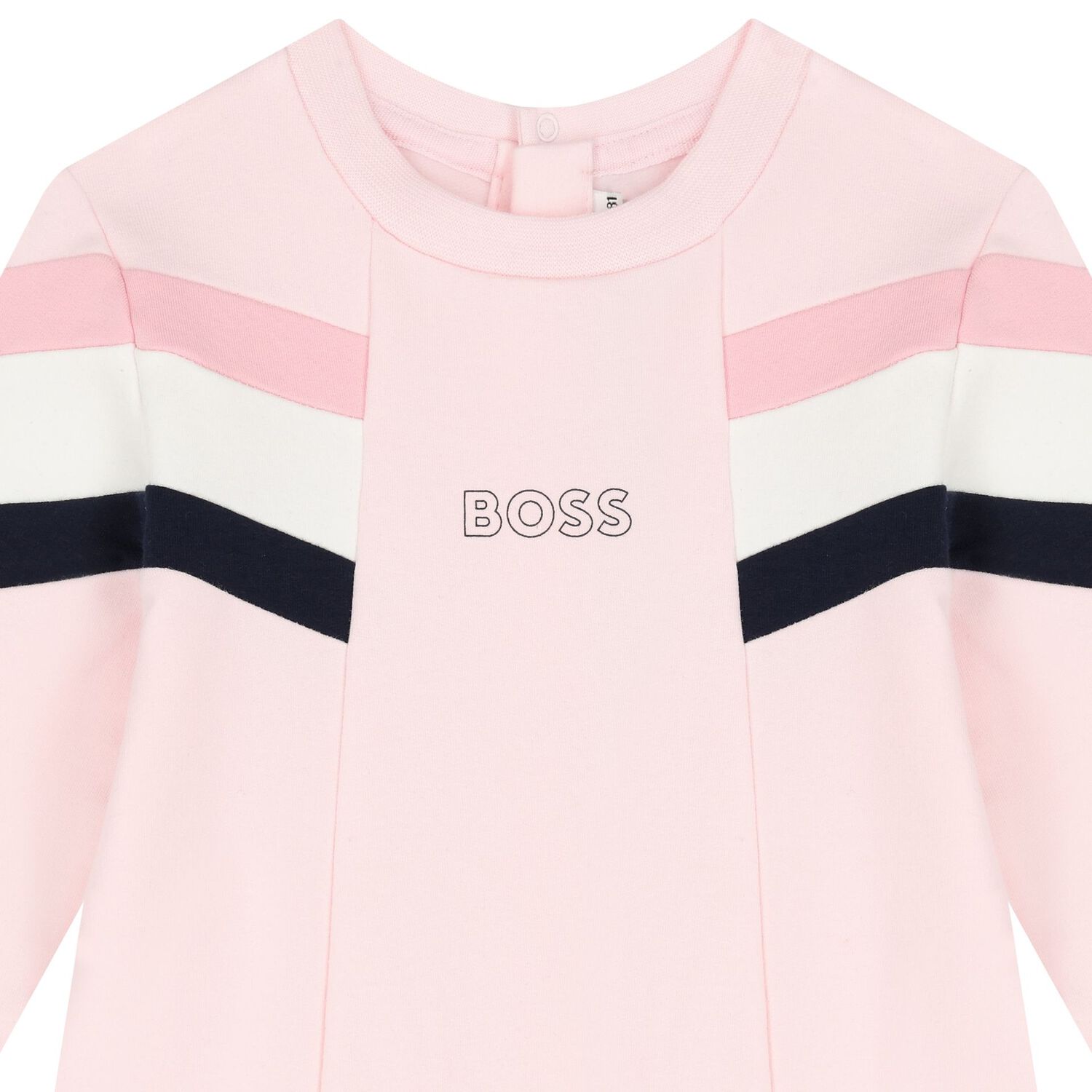 Younger Girls Pink Logo Dress, 1, hi-res