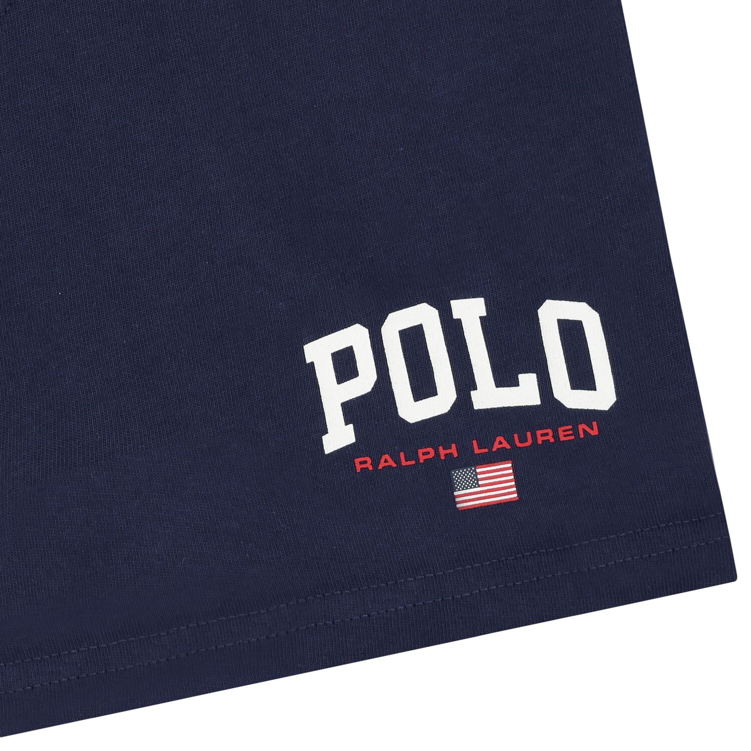 Boys Navy Blue Logo Shorts, 2, hi-res