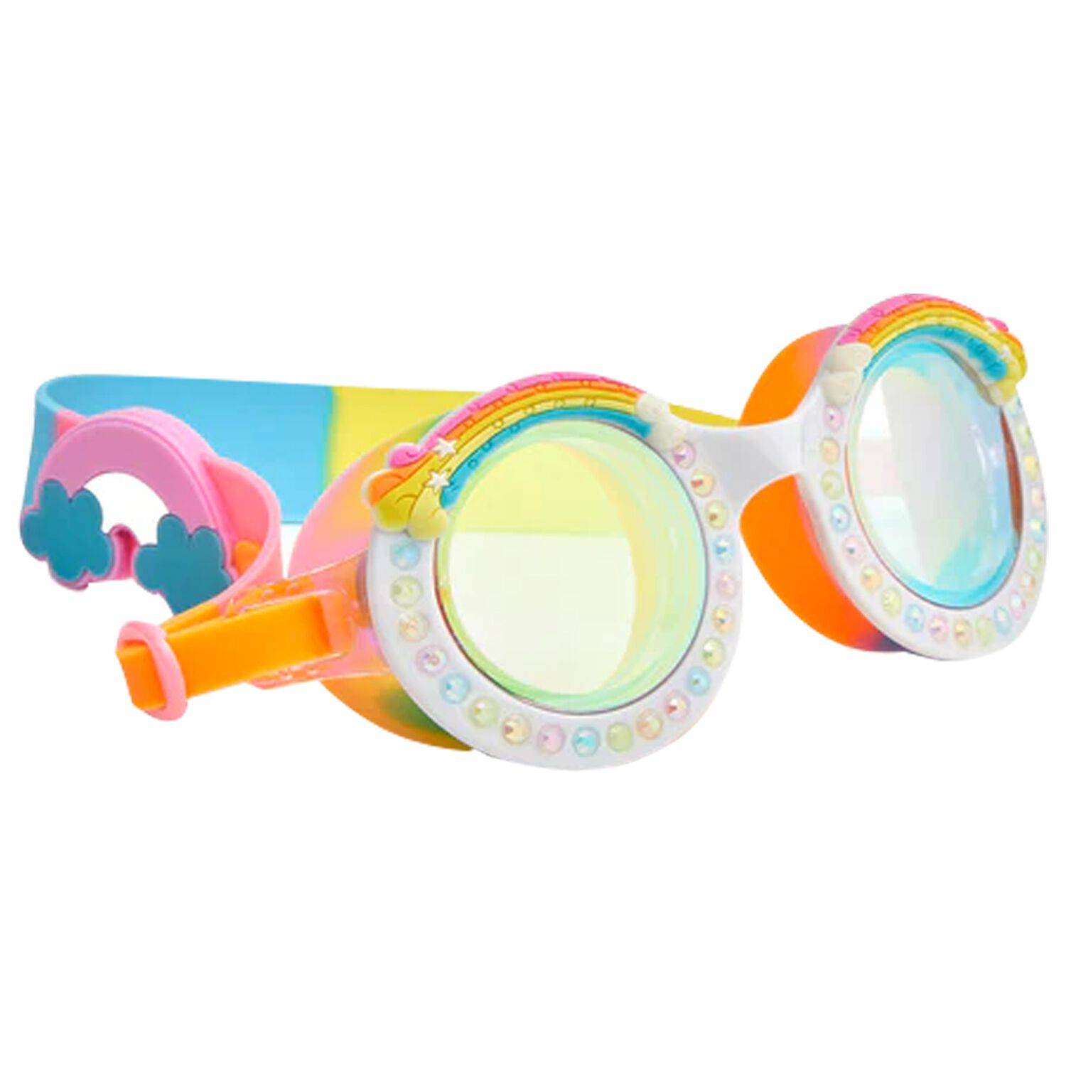 Girls Rainbow Swimming Goggles, 1, hi-res image number null