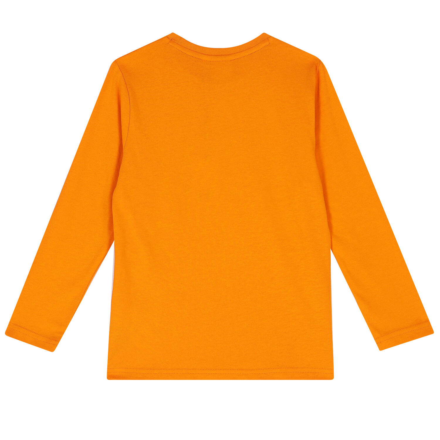 Boys Orange Logo Long Sleeve Top, 1, hi-res image number null