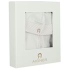 White & Beige Logo Babygrow Gift Set, 1, hi-res