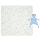 Baby Boys White & Blue Comforter & Blanket Gift Set, 3, hi-res