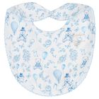 Baby Boys White & Blue Toile de Jouy Babygrow Set, 1, hi-res