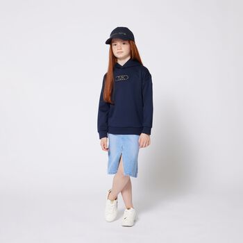 Girls Navy Blue Logo Cap