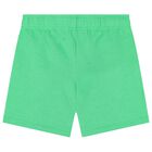 Boys Green Jersey Shorts, 1, hi-res